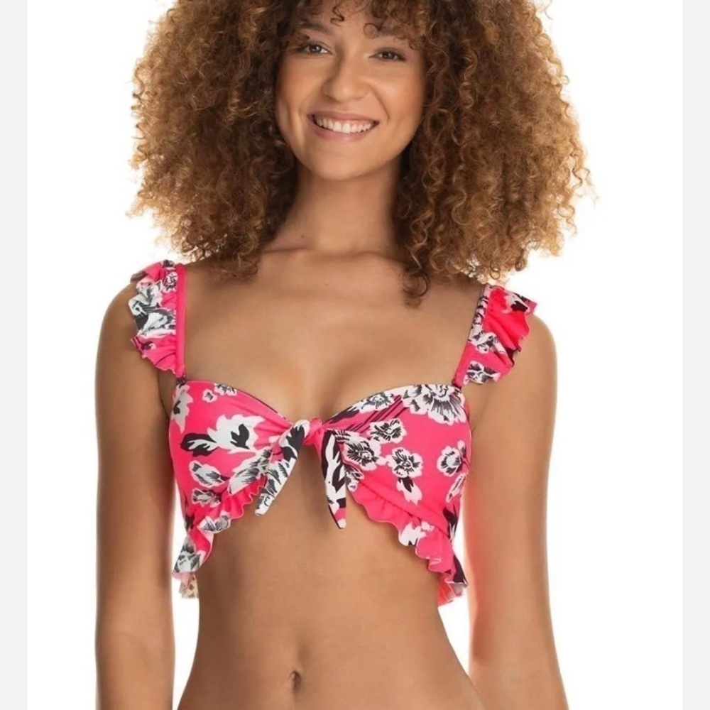 Maaji Floral multi wear bandeau bikini top NWOT